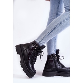 Sergio Leone Botas De Mujer En La Plataforma Negro Nerina 4