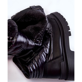 Sergio Leone Botas De Mujer En La Plataforma Negro Nerina 7
