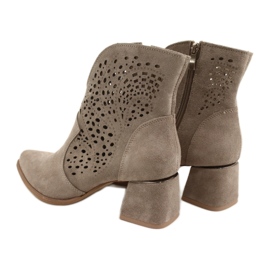Botas caladas Lewski Shoes 3166 Cappucino marrón 9