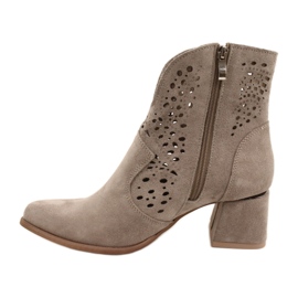 Botas caladas Lewski Shoes 3166 Cappucino marrón 7