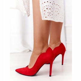 Stilettos Mujer Ante Rojo S.Barski Ziger 4