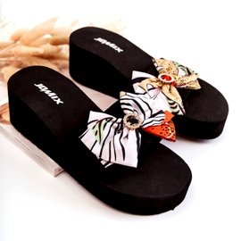 WJ1 Pantuflas Mujer Cuña Espuma Silana Blanco negro multicolor 1 WJ1 Pantuflas Mujer Cuña Espuma Silana Blanco negro multicolor 1