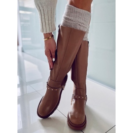 BM Botas de montar para mujer Yuna Camel marrón 3