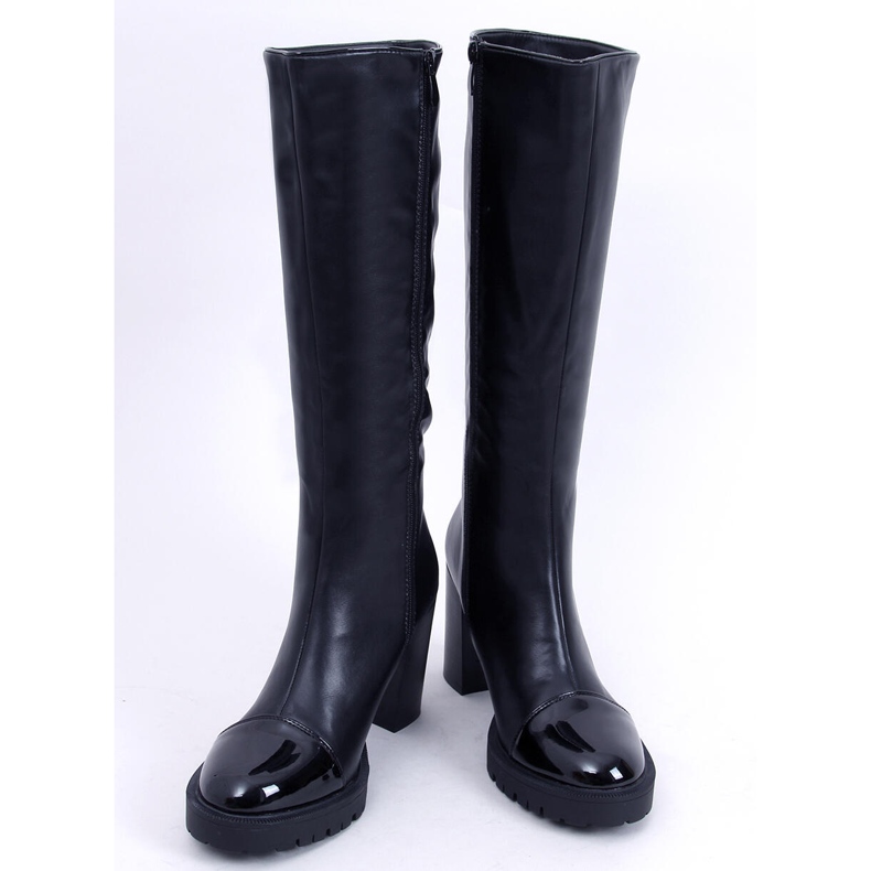 BM Botas tacón ancho Angie Black negro 2