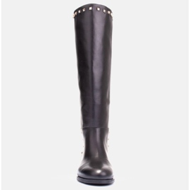 Marco Shoes Botas de montar con tachuelas negro 4