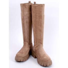 BM Botas de ante con suela gruesa Cards Khaki caqui 1