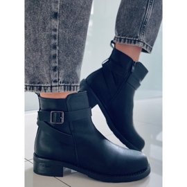 BM Botines Chelsea lisos Mujer Rubio Negro 5
