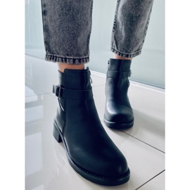 BM Botines Chelsea lisos Mujer Rubio Negro 3