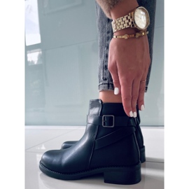 BM Botines Chelsea lisos Mujer Rubio Negro 4
