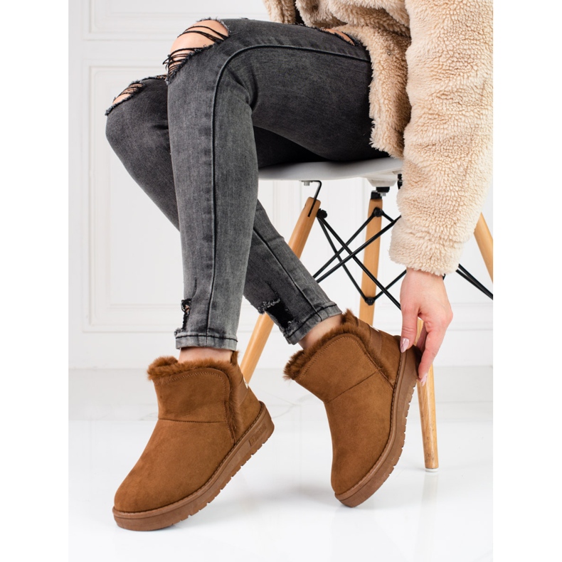 Botas de nieve de mujer cortas marrones Big Star KK274620 marrón 1