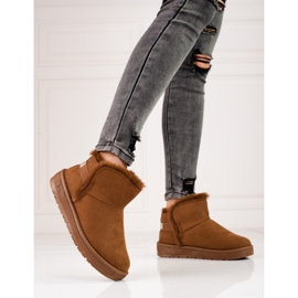 Botas de nieve de mujer cortas marrones Big Star KK274620 marrón 2