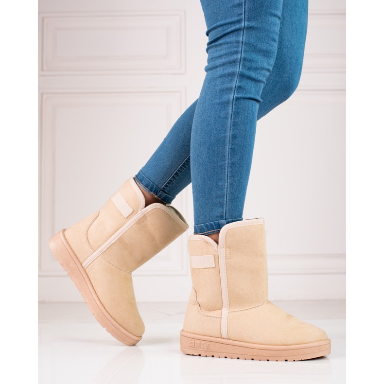 Botas de nieve mujer ante beige Big Star KK274617 1