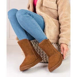 Botas altas de nieve marrones para mujer Big Star KK274616 marrón 1 Botas altas de nieve marrones para mujer Big Star KK274616 marrón 1