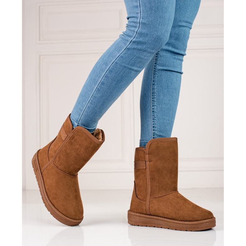 Botas altas de nieve marrones para mujer Big Star KK274616 marrón 2 Botas altas de nieve marrones para mujer Big Star KK274616 marrón 2