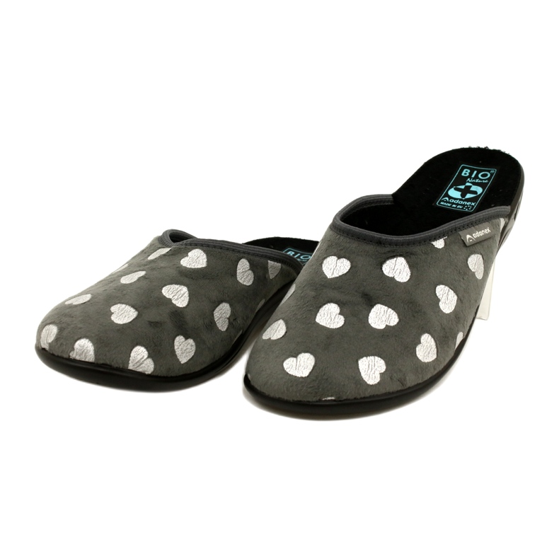 Pantuflas Mujer Con Corazones BIO Adanex 27938 Gris 3 Pantuflas Mujer Con Corazones BIO Adanex 27938 Gris 3