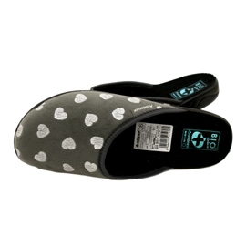 Pantuflas Mujer Con Corazones BIO Adanex 27938 Gris 4 Pantuflas Mujer Con Corazones BIO Adanex 27938 Gris 4