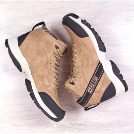 Zapatos trekking altos hombre beige Big Star KK174283 marrón 2