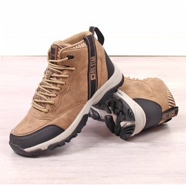 Zapatos trekking altos hombre beige Big Star KK174283 marrón 3