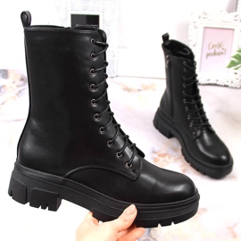 Botas cálidas de mujer negras en la plataforma Filippo negro 1 Botas cálidas de mujer negras en la plataforma Filippo negro 1