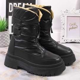 Botas de nieve mujer Vinceza acolchadas negras negro 2
