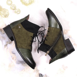 Botas sin cordones de mujer con aislamiento Jezzi verde 3