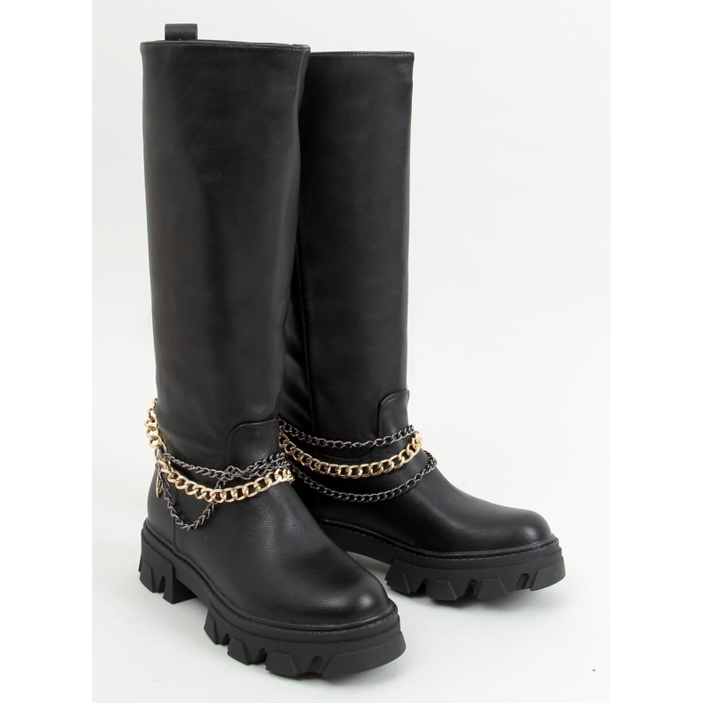 BM Botas con cadenas Persia Negro 1