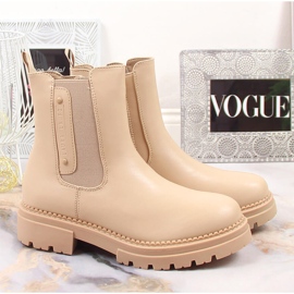 Botas cálidas Jodhpur beige de mujer Laura La.Fi 2