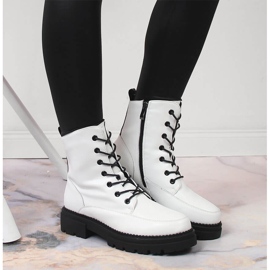 Botas de mujer con mocasines cálidos blancos Laura La.Fi 7