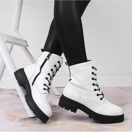 Botas de mujer con mocasines cálidos blancos Laura La.Fi 5