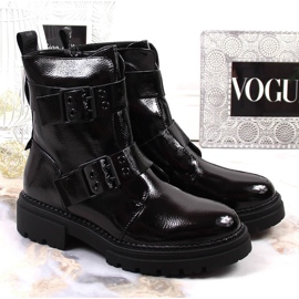 Botas cálidas de mujer negras con hebillas Laura La.Fi negro 2