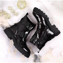 Botas cálidas de mujer negras con hebillas Laura La.Fi negro 3