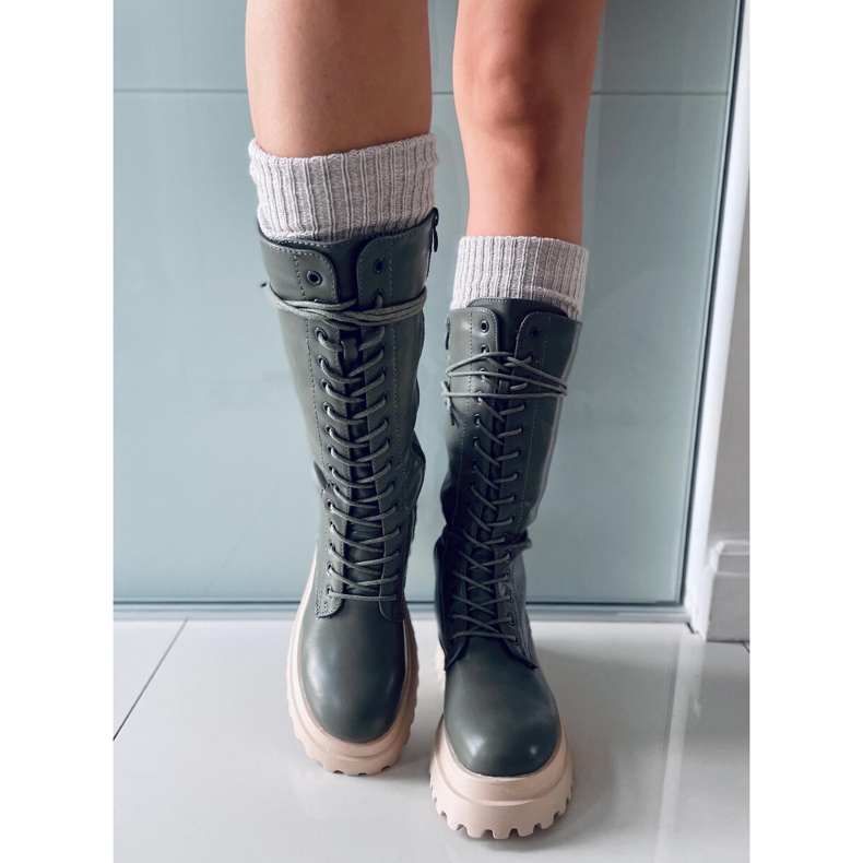 BM Botas con cordones Zona Green verde 2