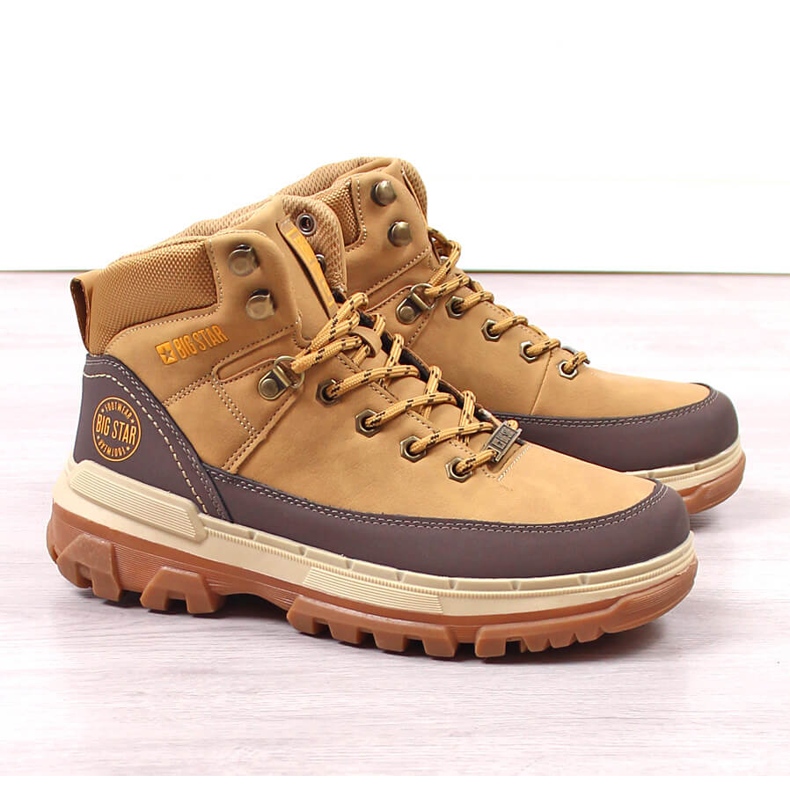 Botas de montaña para hombre Camel Big Star KK174119 marrón 1