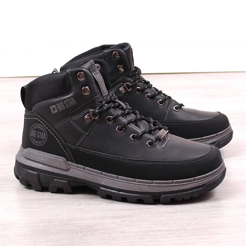 Botas negras de hombre Big Star KK174120 negro 1