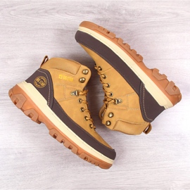 Trapery zapatos trekking niño camel Big Star KK274221 marrón 2