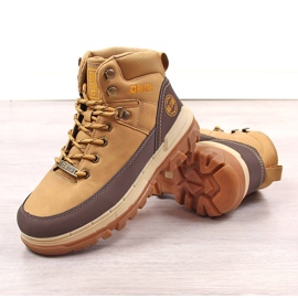 Trapery zapatos trekking niño camel Big Star KK274221 marrón 3