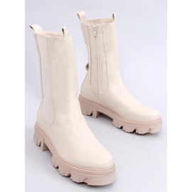 BM Botines Chelsea altos Desfile Beige 6