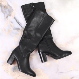 Botas tacón mujer Sergio Leone negras negro 1 Botas tacón mujer Sergio Leone negras negro 1