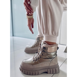 BM Botas de nieve Renn Khaki para mujer caqui 6