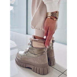 BM Botas de nieve Renn Khaki para mujer caqui 2