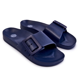 Pantuflas de Mujer con Hebilla Big Star FF274A388 Azul Marino 3
