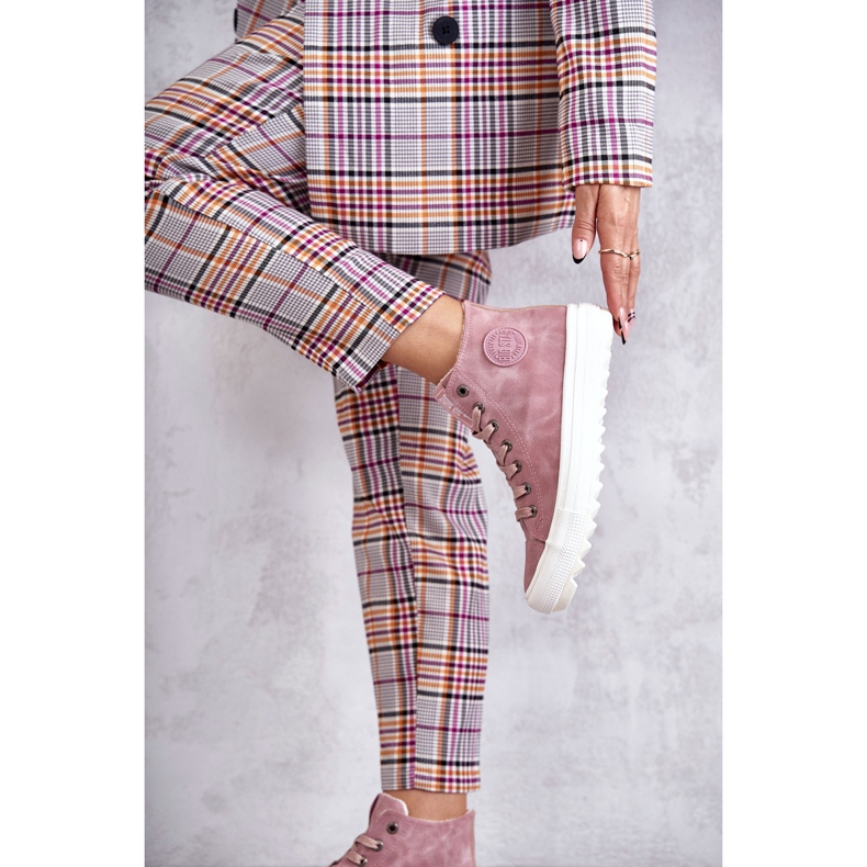 Zapatillas de Mujer Big Star High Warm Pink EE274113 rosado 2