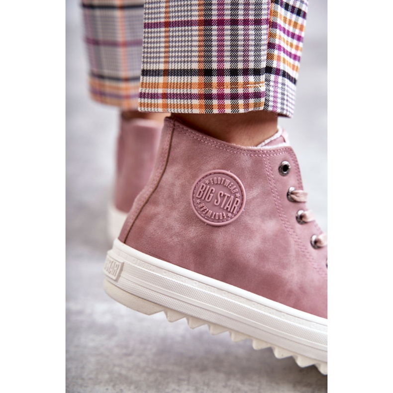 Zapatillas de Mujer Big Star High Warm Pink EE274113 rosado 1