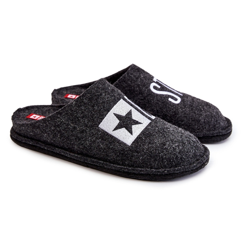 Pantuflas Clásicas de Hombre Big Star KK176003 Negro 1