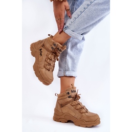Zapatos Trekking Mujer Trappers Lee Cooper LCJ-22-31-1442 Marrón beige 3