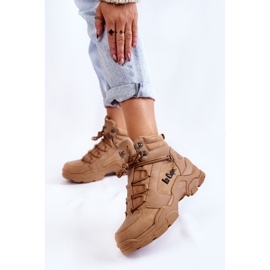 Zapatos Trekking Mujer Trappers Lee Cooper LCJ-22-31-1442 Marrón beige 2
