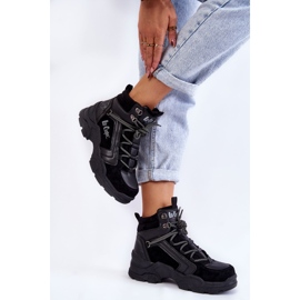 Zapatos Trekking Mujer Trappers Lee Cooper LCJ-22-31-1441 Negro 2