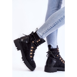 Botas cálidas negras de mujer con cordones Jesse negro 3
