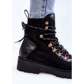 Botas cálidas negras de mujer con cordones Jesse negro 4