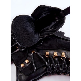 Botas cálidas negras de mujer con cordones Jesse negro 7